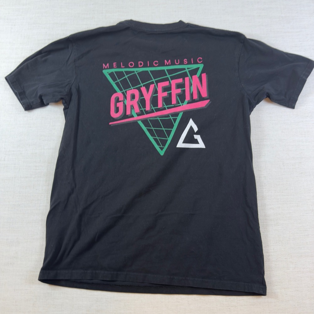 Gryffin Music T-Shirt Mens Large Black EDM Graphic Tee Short Sleeve